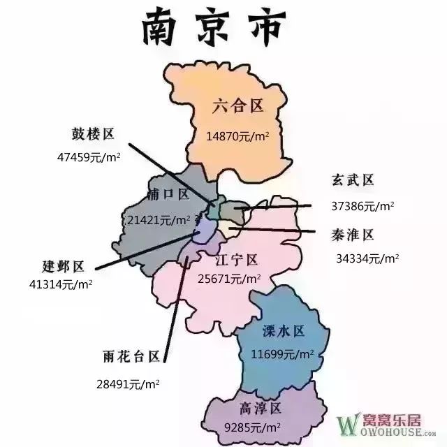 江都2月最新房价出炉！江苏bsport体育13市41县55区2019房价地图！(图2)