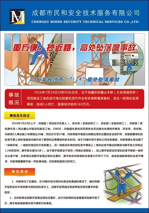 2019年最新《建筑施工高处坠落事故案例挂图》