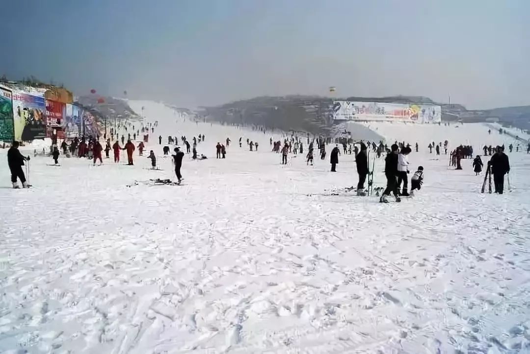 九龙国际滑雪场 九龙滑雪场海拔高度900米 地貌地形开阔,地理位置