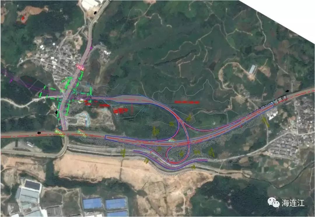 福州绕城公路西北段飞石互通工程项目 项目位于连江县东湖镇飞石村