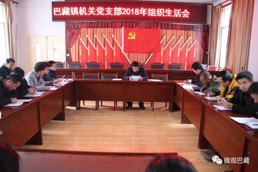 2018年组织生活会暨民主评议党员工作会