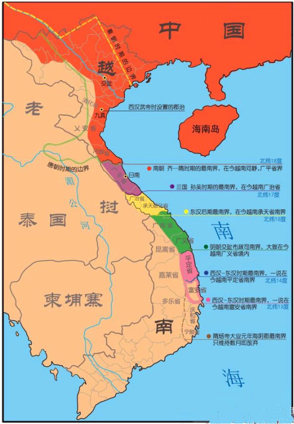 地图看世界;东南亚南北最狭长的国家越南.