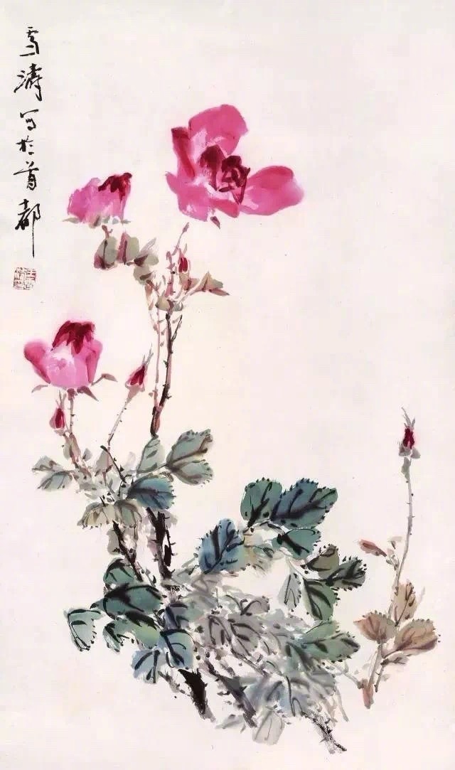 书画界大师水墨画作品,迎春报喜图,欣赏艺术家笔下的春天