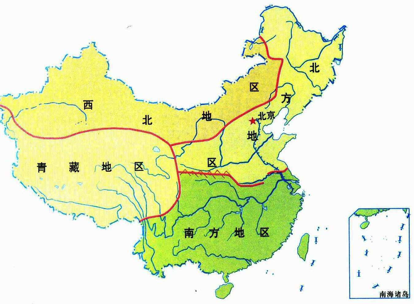 中国地理分为四个部分,中国四大地理区划