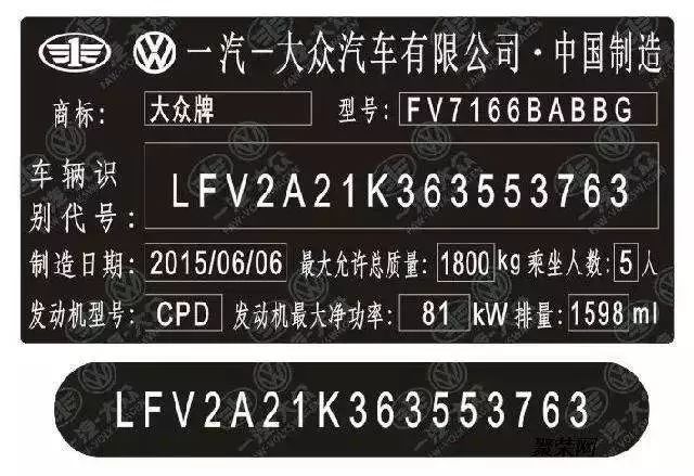 汽车也有身份证?想要了解爱车生产日期,你得知道vin码