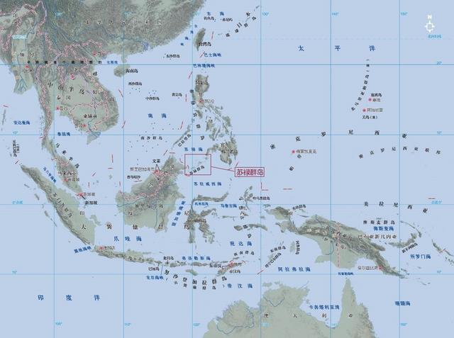苏禄群岛位置图