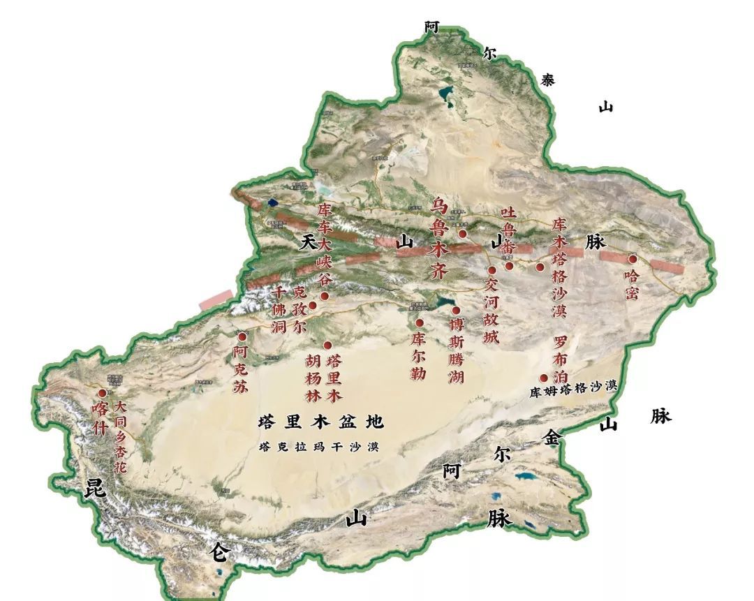 新疆新疆地图展示_地图分享