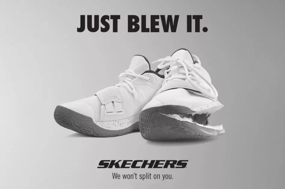 新货鞋报丨sketchers 刊登 Just Blew It 广告取笑nike Zion