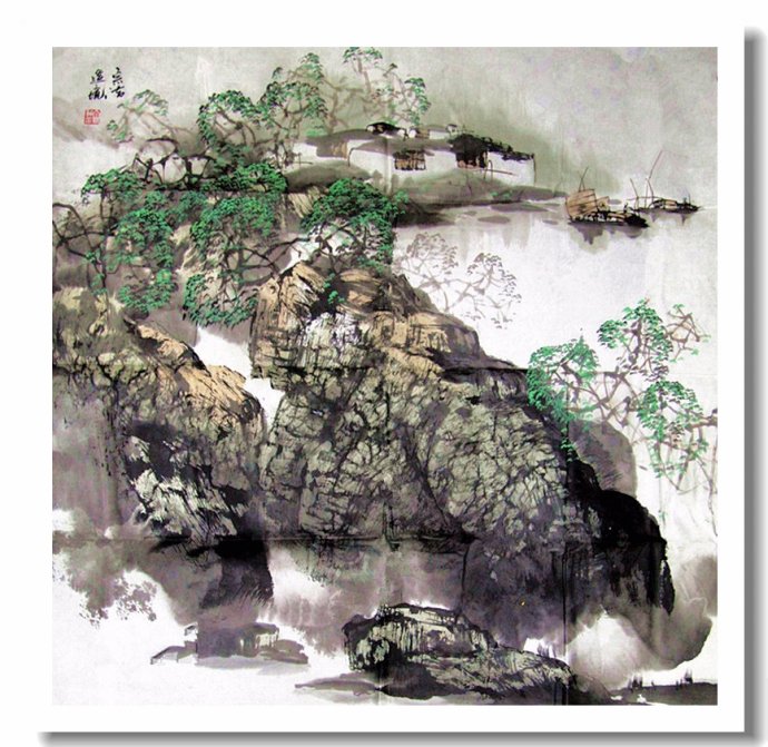 拙实朴厚 -- 中国画家柴宗洁彩墨山水画作品欣赏