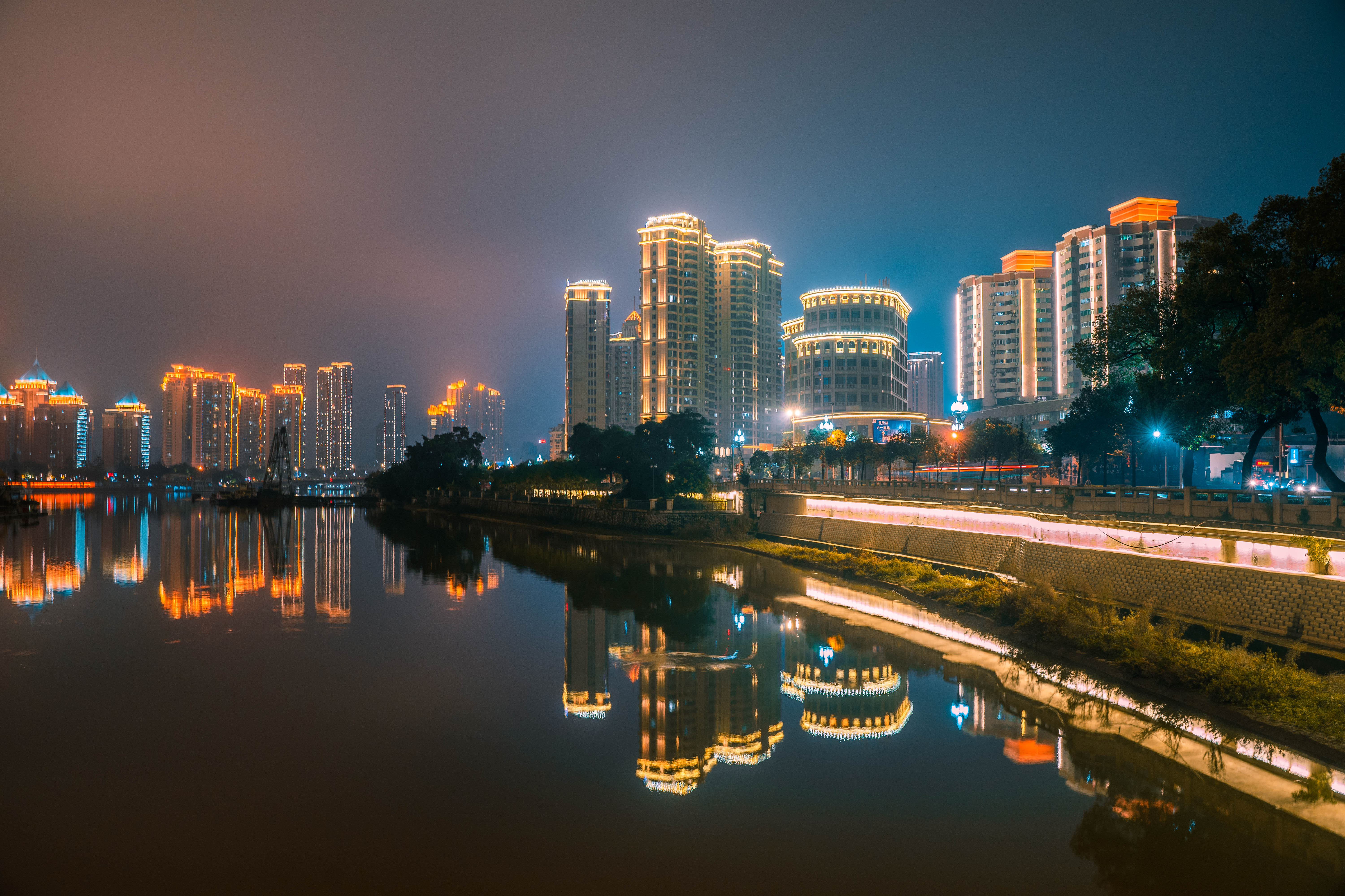 「印象福州」福州夜景,摄于福州仓山中洲岛