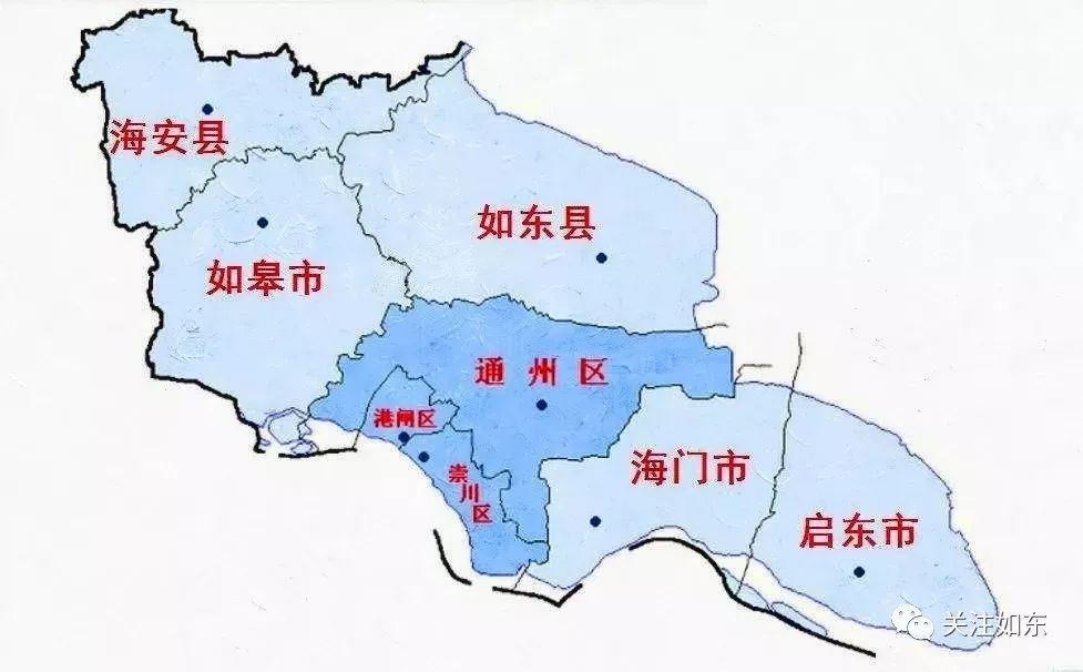 1,行政区划:南通市辖 3个区(崇川区,港闸区,通州区), 1个县(如东县)