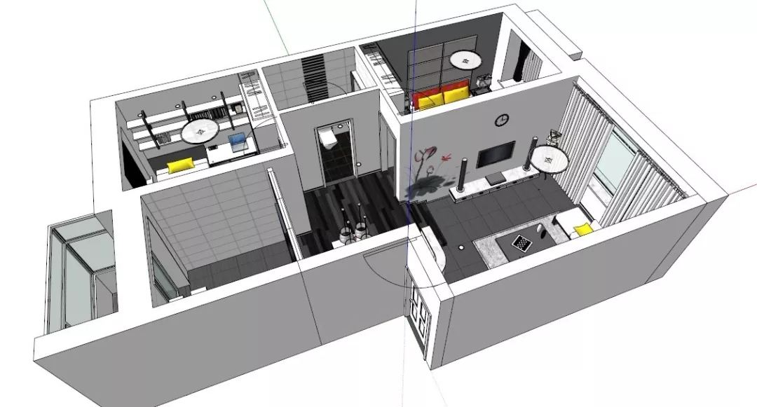 扮家家云渲染精选资料su室内整体模型带你领略不一样的视觉感