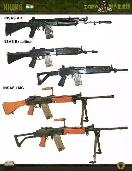 印度造枪坚持了自己的100%国产化,甚至在设计英萨斯突击步枪的时候