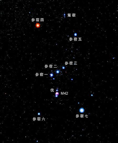 参宿正是猎户座十,井,鬼井,鬼,秦之分野,自东井十六度至柳八度为鹑首