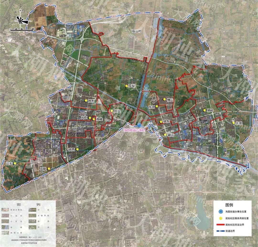 经济开发区(海昌街道)近期规划形成14个社区,现有12个社区,对硖东