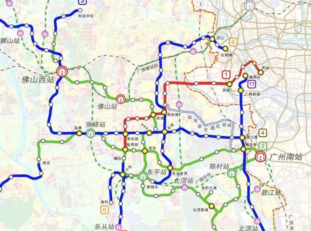 广州19号线将接入桂城未来广佛将有10条地铁互通