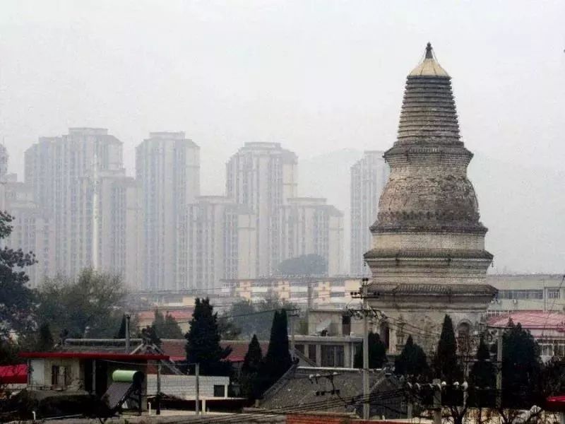 密檐覆钵式砖塔天津蓟县观音寺白塔