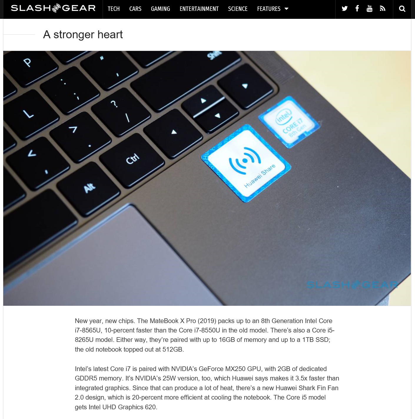 外媒评华为 MateBook 系列新品:全屏科技、智