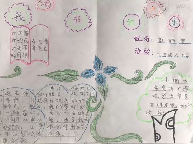 【悦读悦美】共读书 同描绘 共成长——二年级学生悦读绘画,手抄报