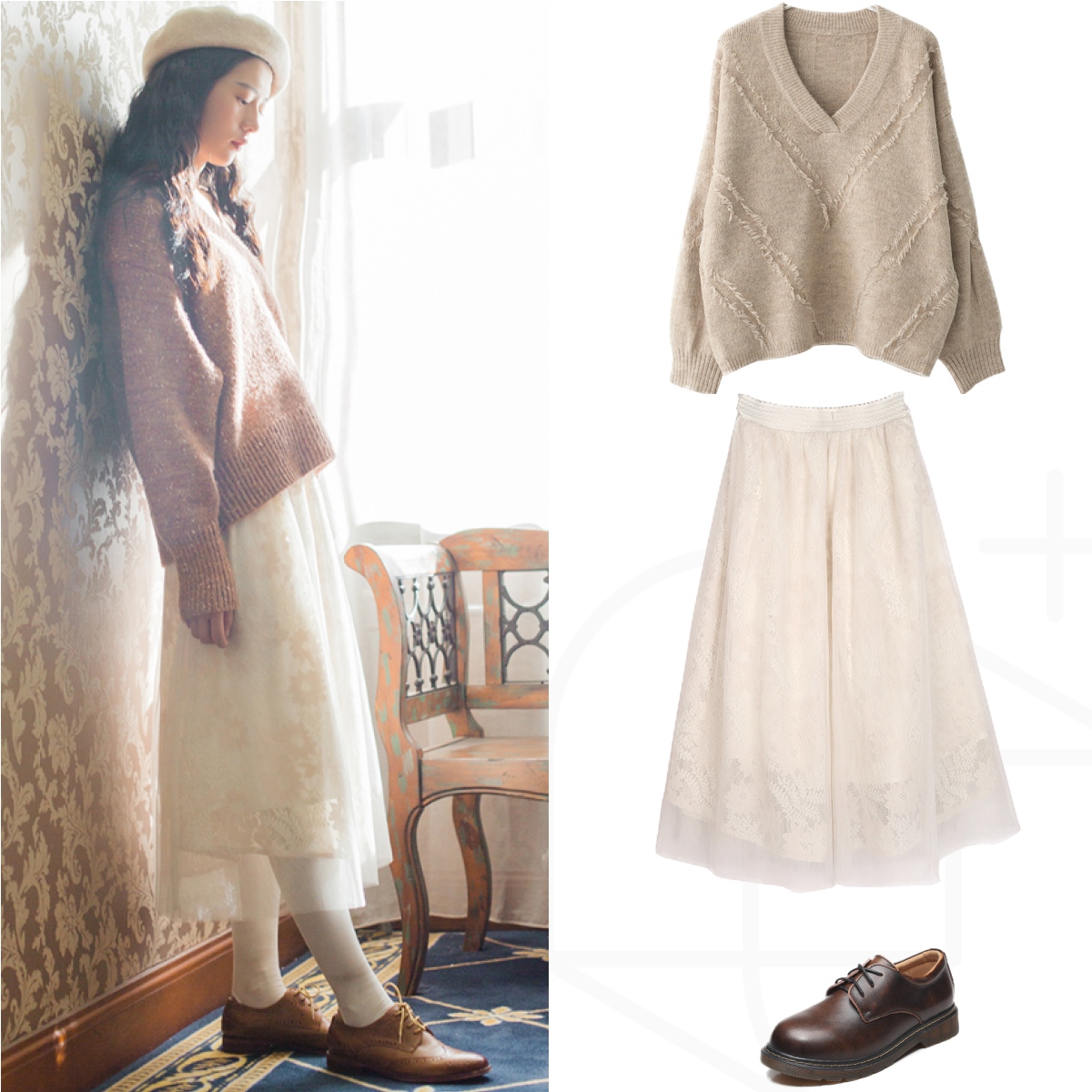 毛衣+裙子，春天最溫柔的打開方式 時尚 第2張