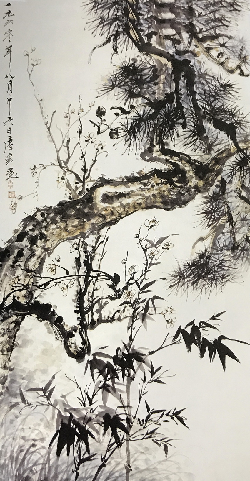 岁寒三友松竹梅——国画花鸟作品欣赏