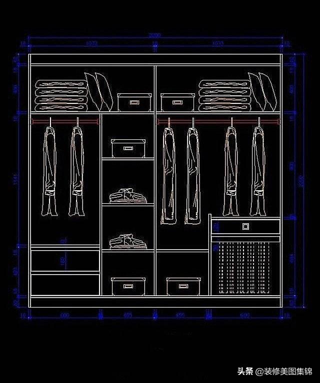 衣柜内部结构尺寸设计