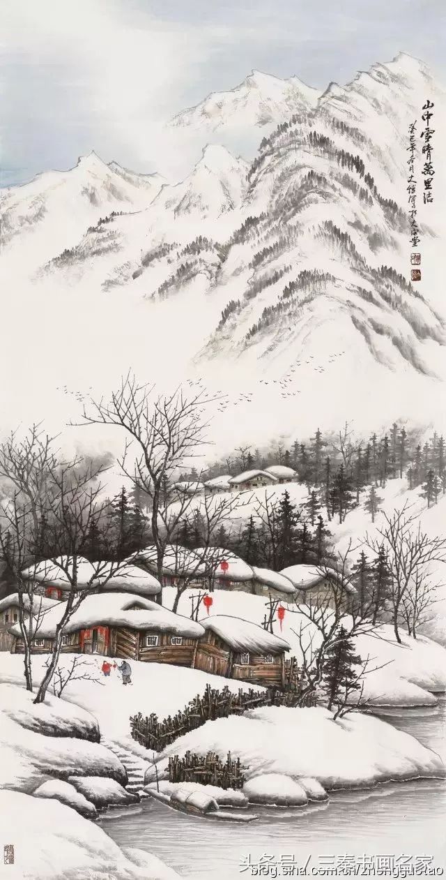 吴大恺雪域山水画欣赏(2)