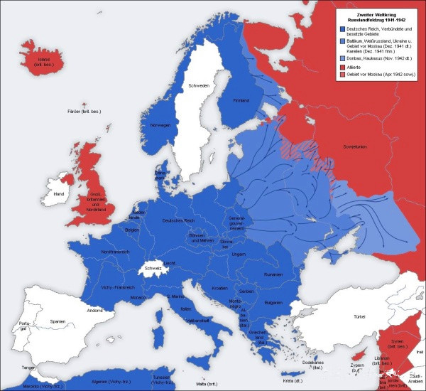 地图看世界;瑞典、西班牙、瑞士为何能在二战