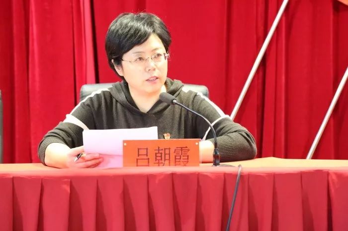 党支部副书记李文斌同志主持会议,党支部负责人吕朝霞同志向全体党员