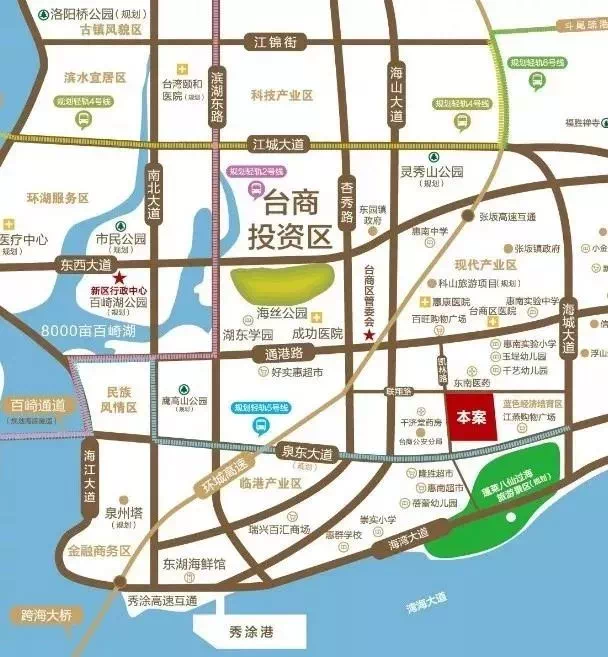 区位图                  项目地址:泉州台商投资区凯林路和联翔路