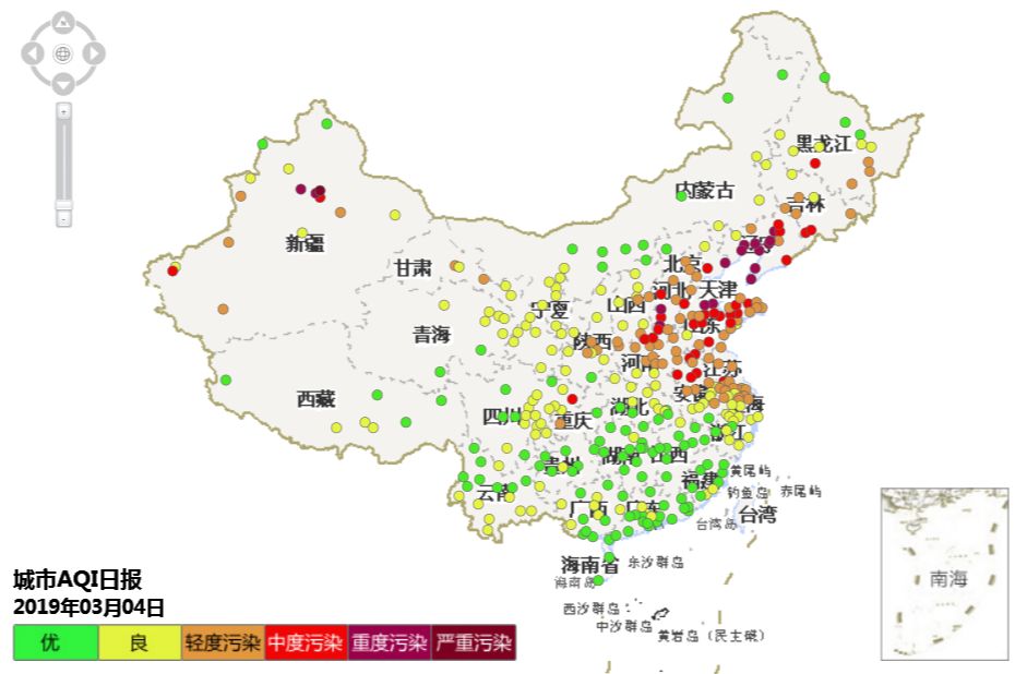 最近一个月的时间 雾霾天一直盘踞在全国上空 据中国环境监测总站