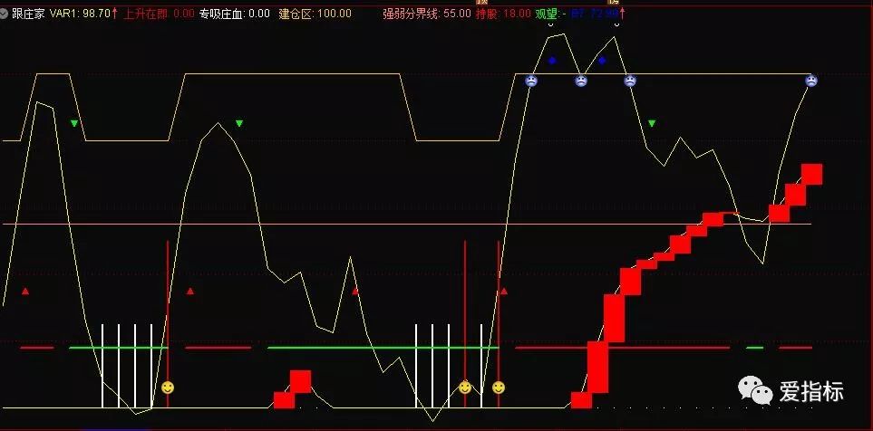 源码指标跟庄进出波段高底点参考抄底逃顶参考