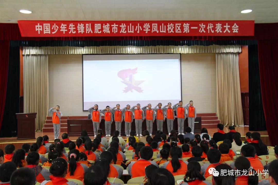 集结在星星火炬下争做新时代好少年肥城市龙山小学凤山校区第一次少先