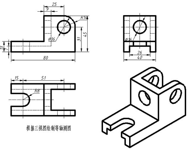 常见的50张cad平面练习图用来练习3d软件的草图绘制也很不错