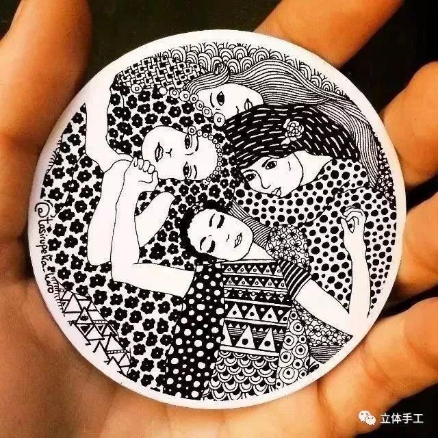 爱萌客:黑白线描形式下的世界名画居然这么好看!