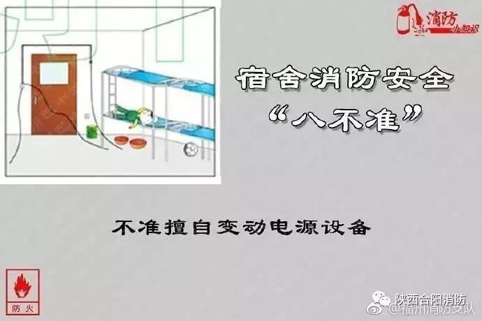 【学子们:这个你必须知道的"宿舍消防安全"十不准"】