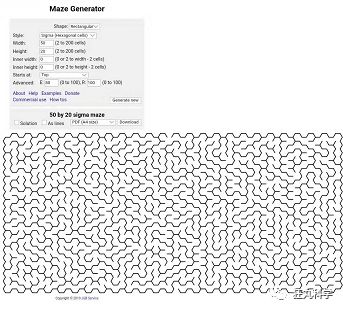 一键生成超难迷宫图,看看你能否找到唯一的出路_maze