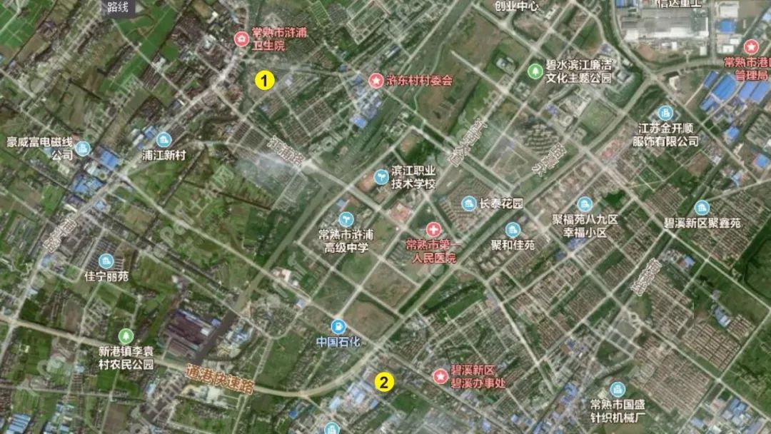 碧溪新区 该地块位于碧溪新区桐坝路以西,桐坝塘以北,常浒河以东,用地