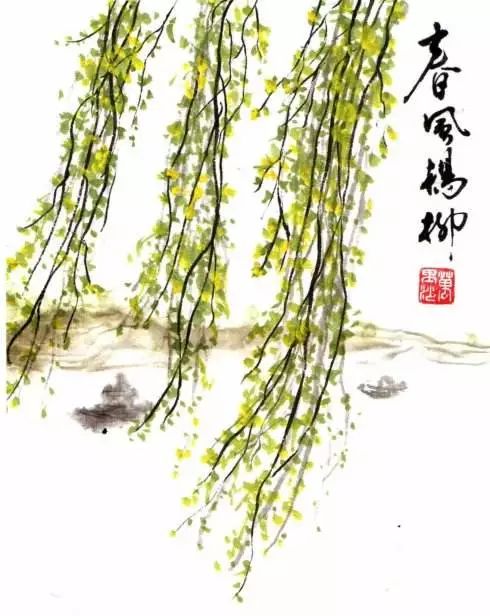 春天描写柳树的一段话