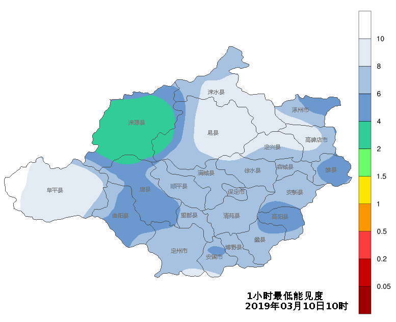 未来几天定州天气转晴，气温最高17℃