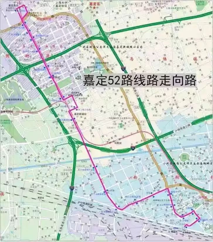 增设站点名称 翔江公路惠平路(双向 走向:自嘉定客运中心起经陈家