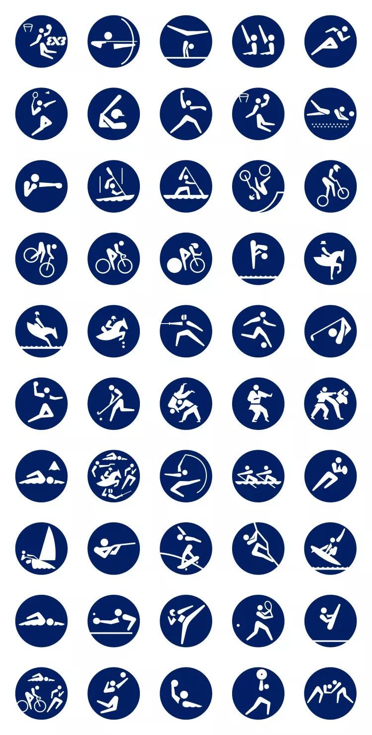 东京奥组委发布2020奥运会体育图标,你能认出几个项目