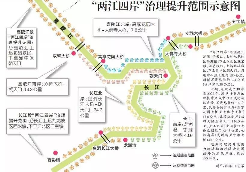 "两江四岸"治理提升范围示意图-图片来源于网络