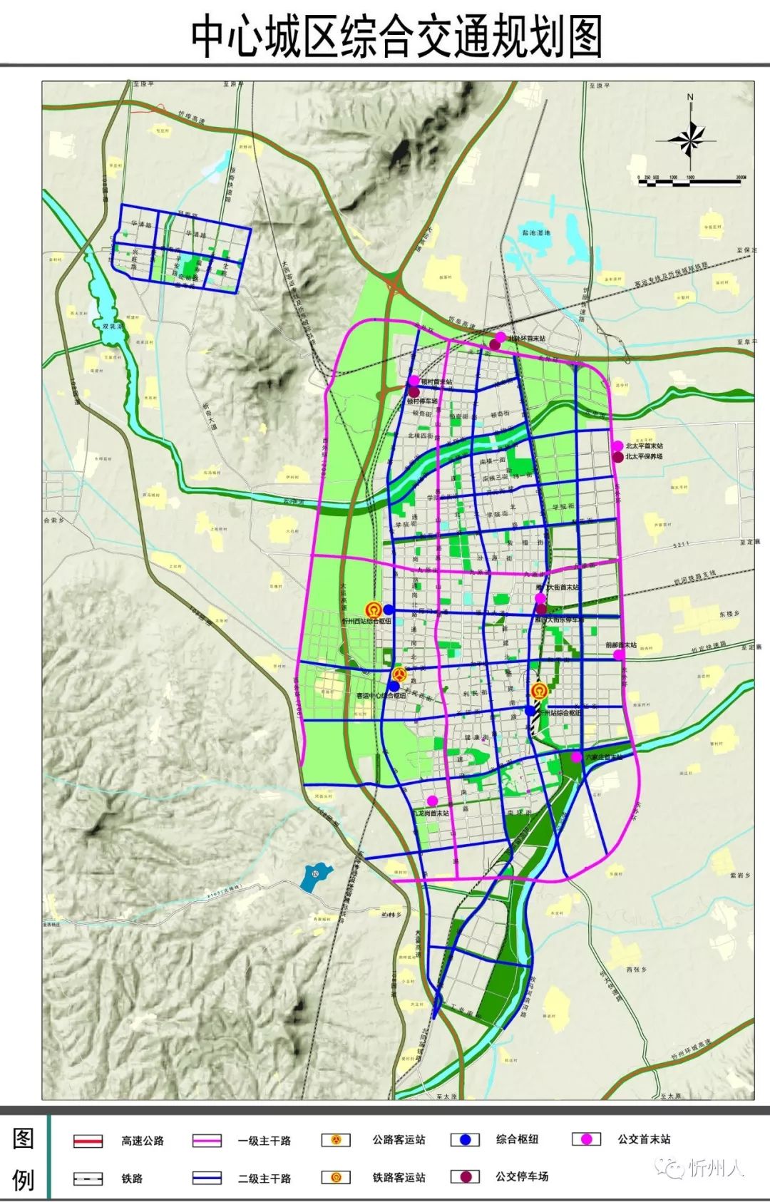 忻州城区交通规划图出来了忻州未来要修这么多路快看有没有你家