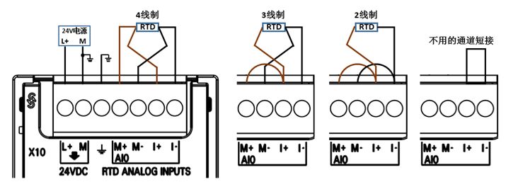 rtd传感器/电阻信号接线