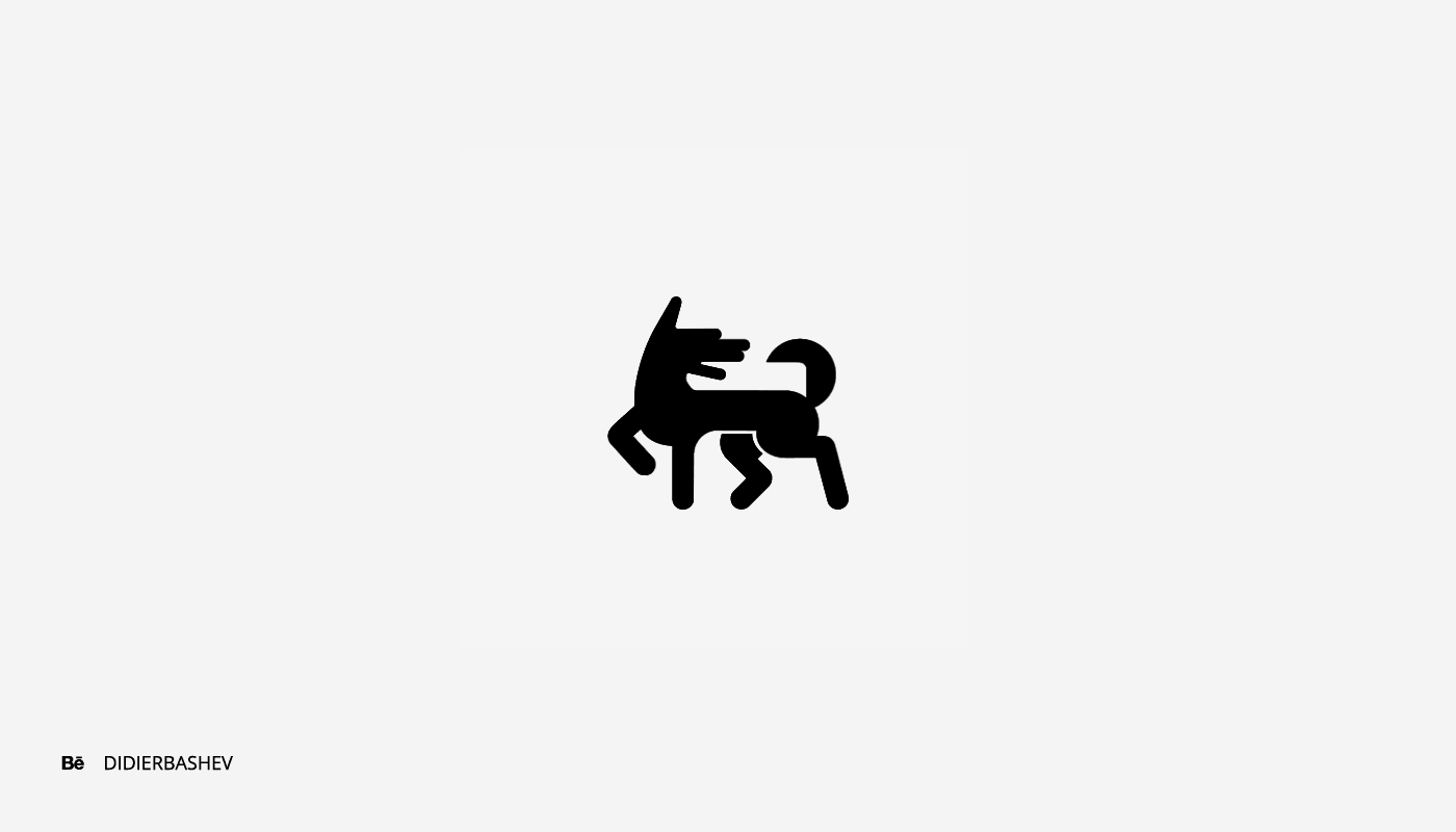 动物元素动图logo设计手绘风gif,创意十足