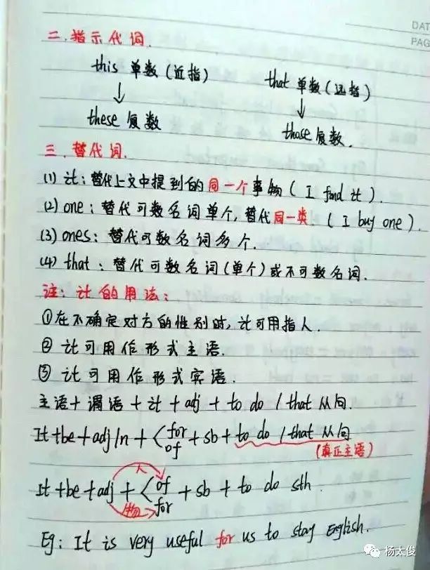 学霸精心整理的英语语法笔记,太全了! 无数初中生都在