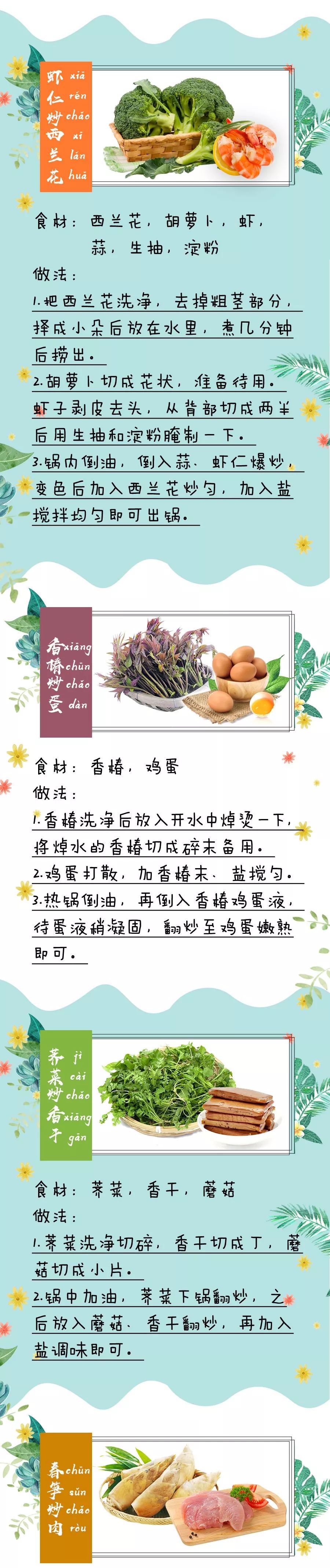 春季菜谱|用一桌春天的味道,迎接这份来自季节的美味