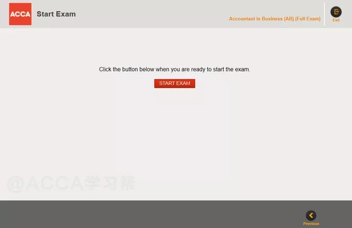 点击start exam正式开始考试.