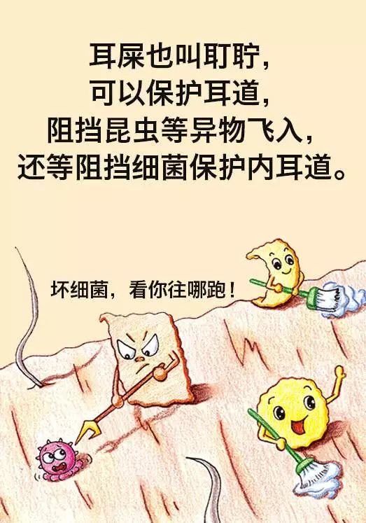 看漫画了解耳屎究竟该如何处理听长庚专家讲保护耳朵小知识